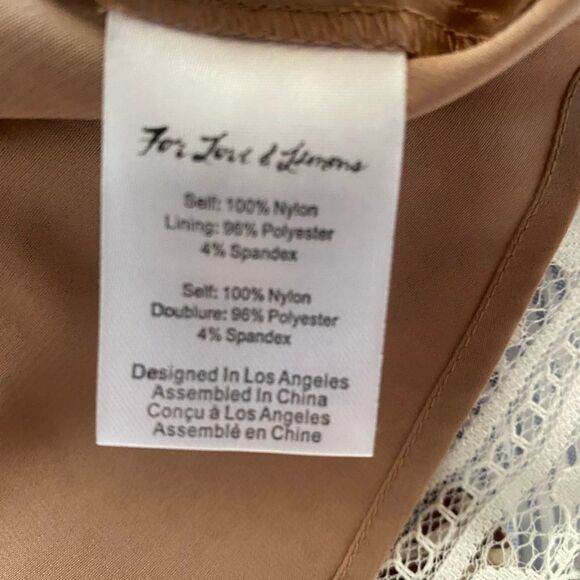 For Love & Lemons Womens Size M Dakota Mini Dress Lace Belt Black NWT - Picture 8 of 16